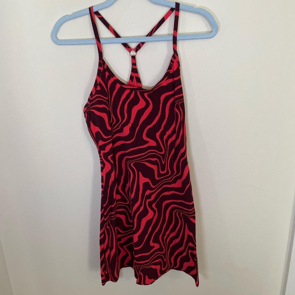 Outdoor Voices Poppy Swirl Workout Exercise Dress